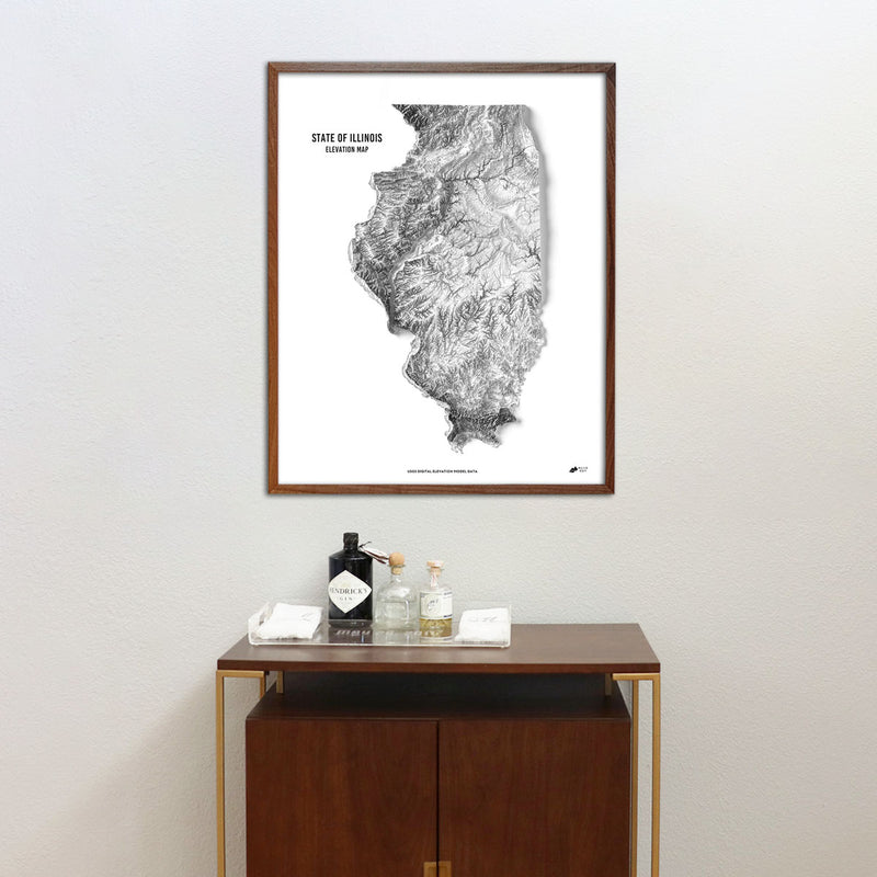 Illinois Elevation Map - Muir Way - Elevation