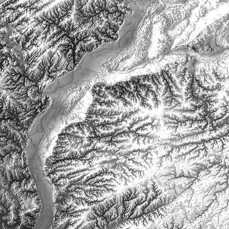 Illinois Elevation Map - Muir Way - Elevation
