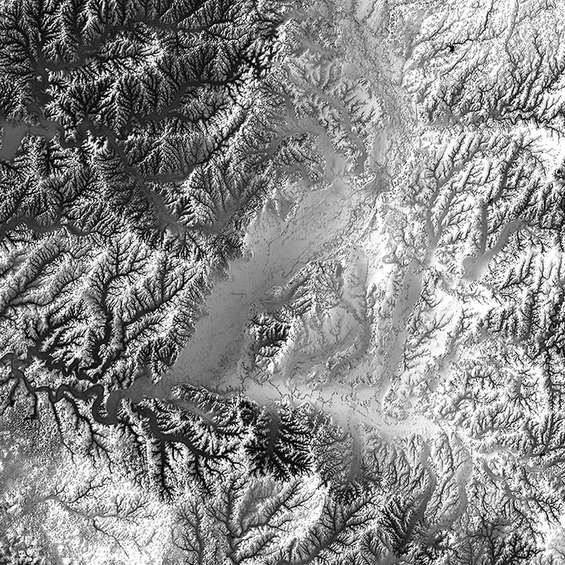 Indiana Elevation Map - Muir Way - Elevation