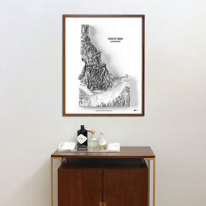 Idaho Elevation Map - Muir Way - Elevation