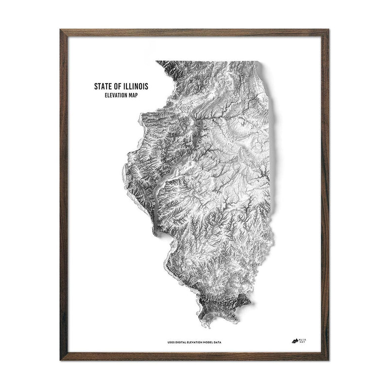 Illinois Elevation Map - Muir Way - Elevation