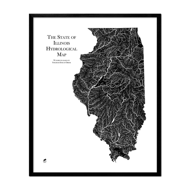 Illinois Hydrological Map - Muir Way - Hydrology