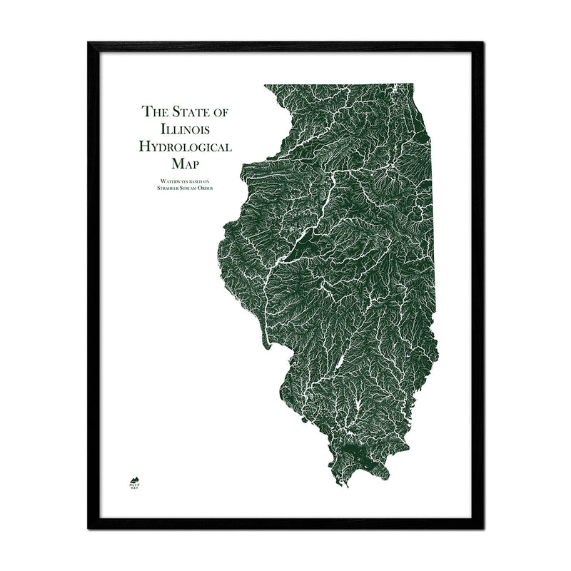 Illinois Hydrological Map - Muir Way - Hydrology