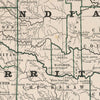 Indian Territory (Oklahoma) 1883 Map