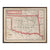 Vintage Map of Indian Territory (Oklahoma) 1883
