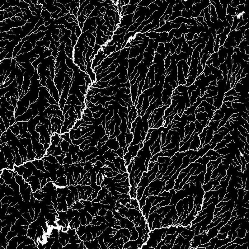 Indiana Hydrological Map - Muir Way - Hydrology