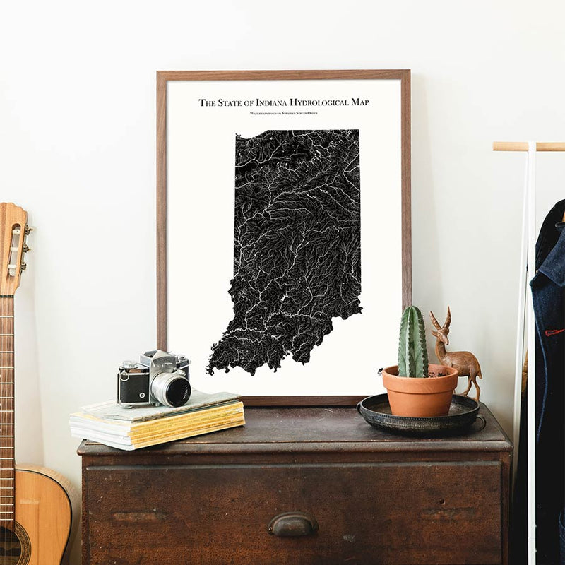 Indiana Hydrological Map - Muir Way - Hydrology