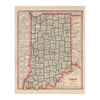 Indiana 1883 Map