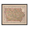 Iowa 1883 Map