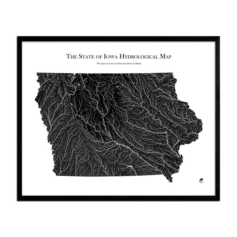 Iowa Hydrological Map - Muir Way - Hydrology