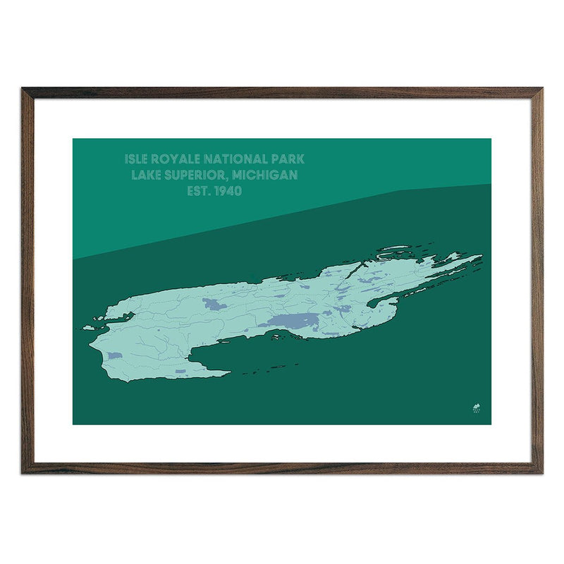Isle Royale National Park Map - Muir Way - National Park