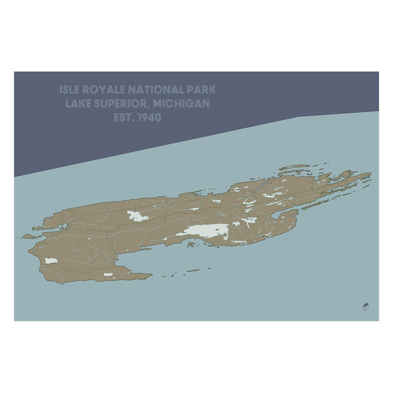 Isle Royale National Park Map - Muir Way - National Park