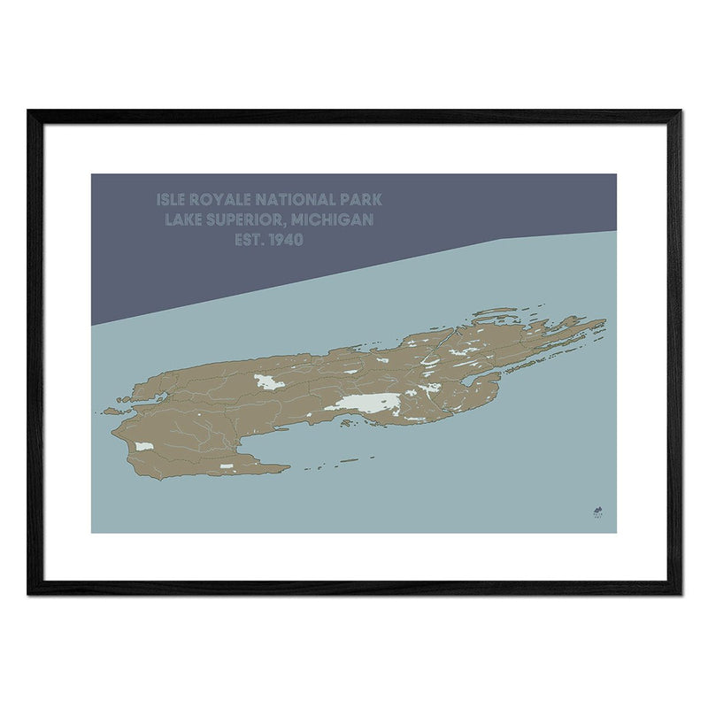Isle Royale National Park Map - Muir Way - National Park