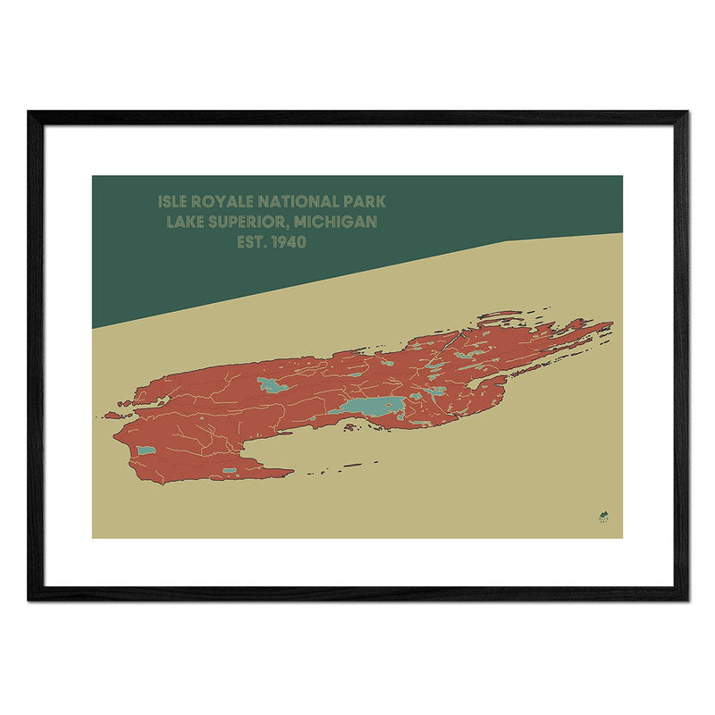 Isle Royale National Park Map - Muir Way - National Park