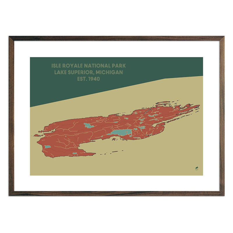 Isle Royale National Park Map - Muir Way - National Park
