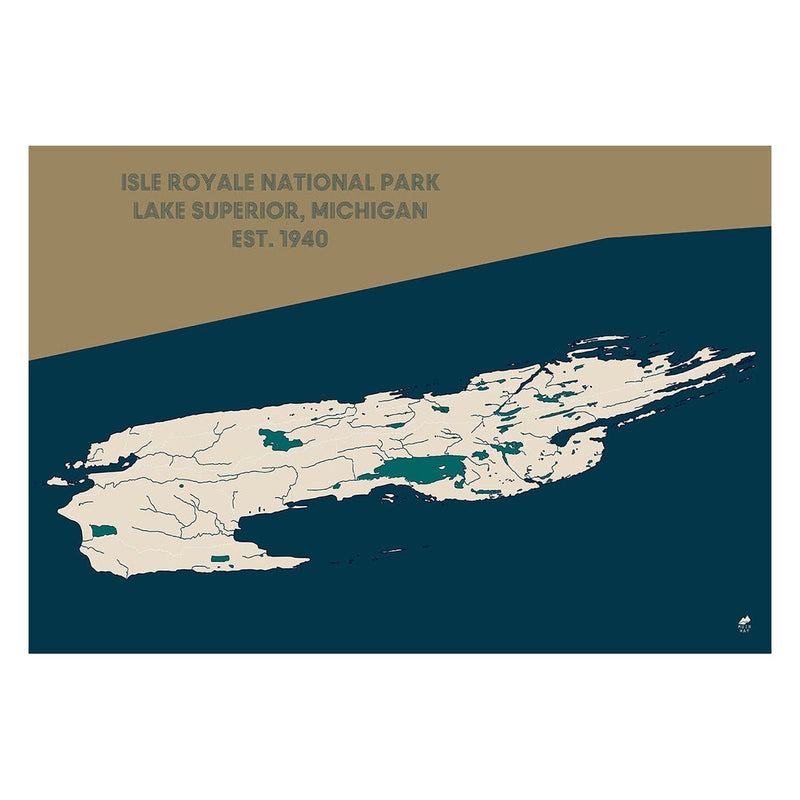 Isle Royale National Park Map - Muir Way - National Park