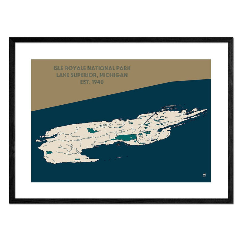 Isle Royale National Park Map - Muir Way - National Park