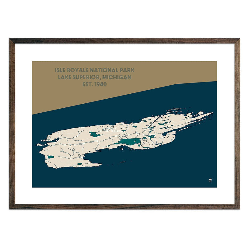 Isle Royale National Park Map - Muir Way - National Park