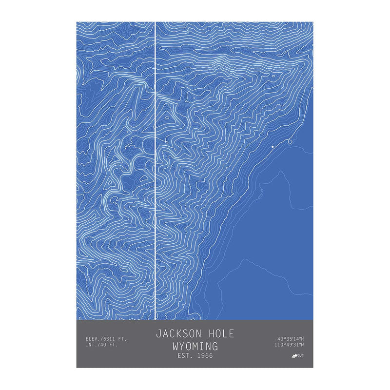 Jackson Hole, Wyoming - Muir Way - TOPO Series