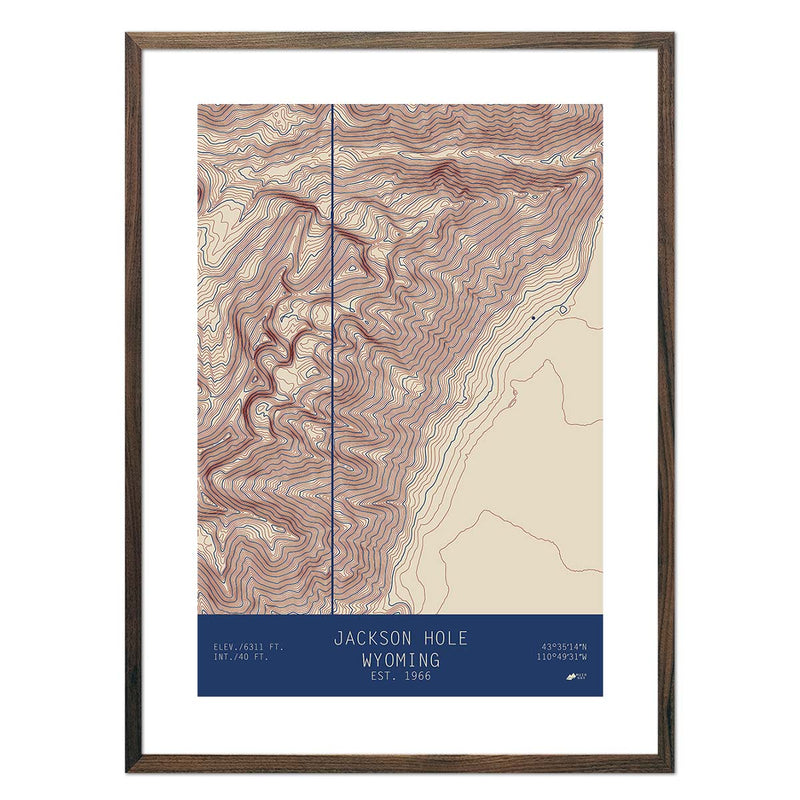 Jackson Hole, Wyoming - Muir Way - TOPO Series