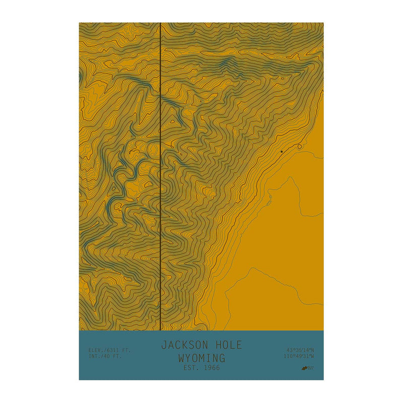 Jackson Hole, Wyoming - Muir Way - TOPO Series