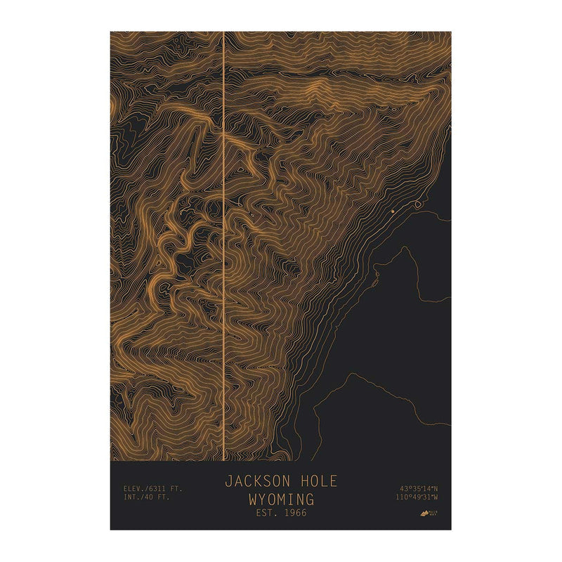 Jackson Hole, Wyoming - Muir Way - TOPO Series