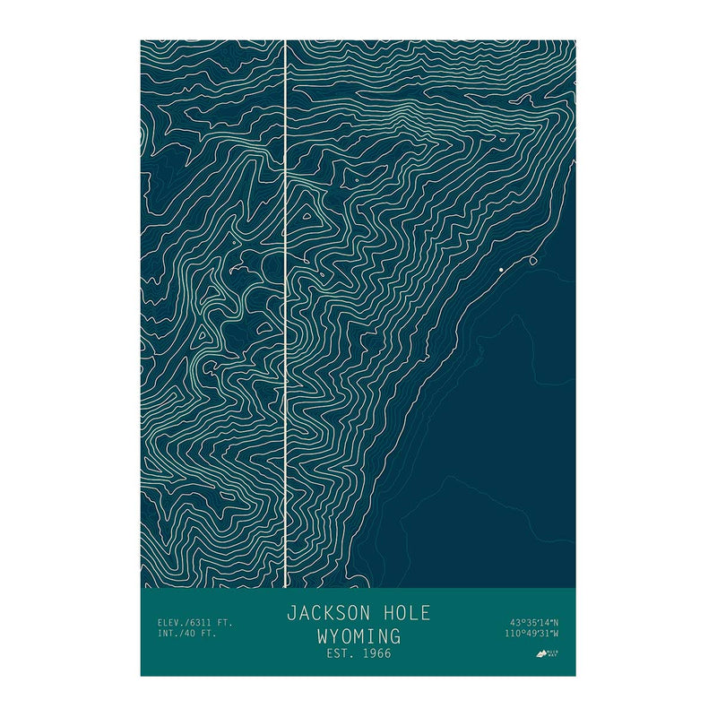 Jackson Hole, Wyoming - Muir Way - TOPO Series