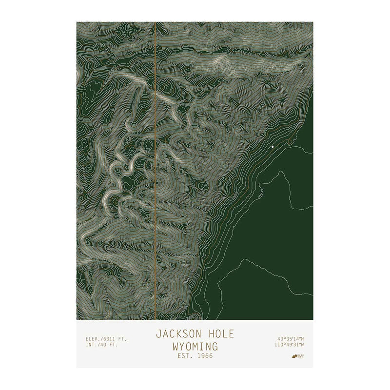 Jackson Hole, Wyoming - Muir Way - TOPO Series