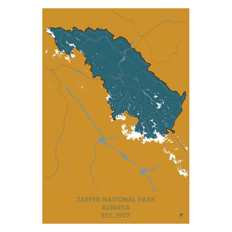Jasper National Park Map - Muir Way - National Park