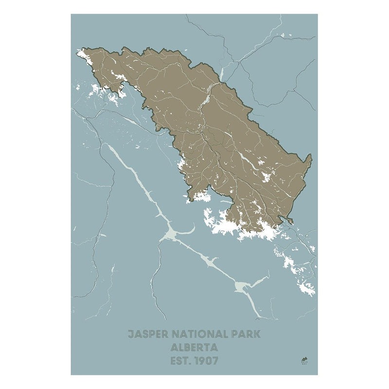 Jasper National Park Map - Muir Way - National Park