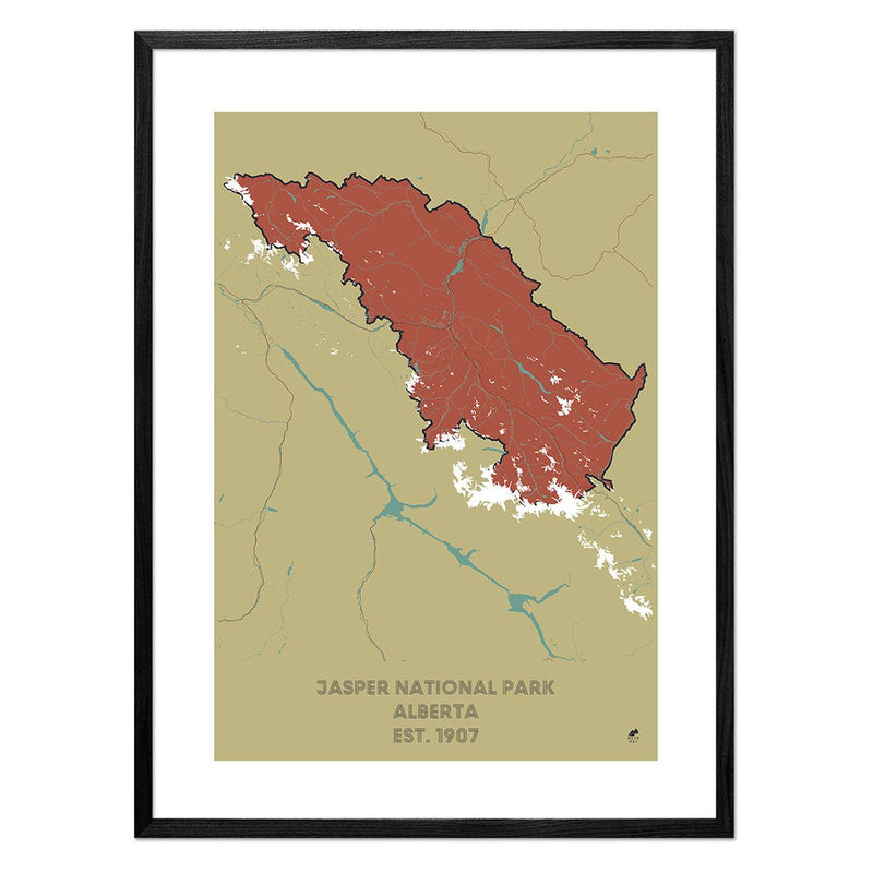 Jasper National Park Map - Muir Way - National Park