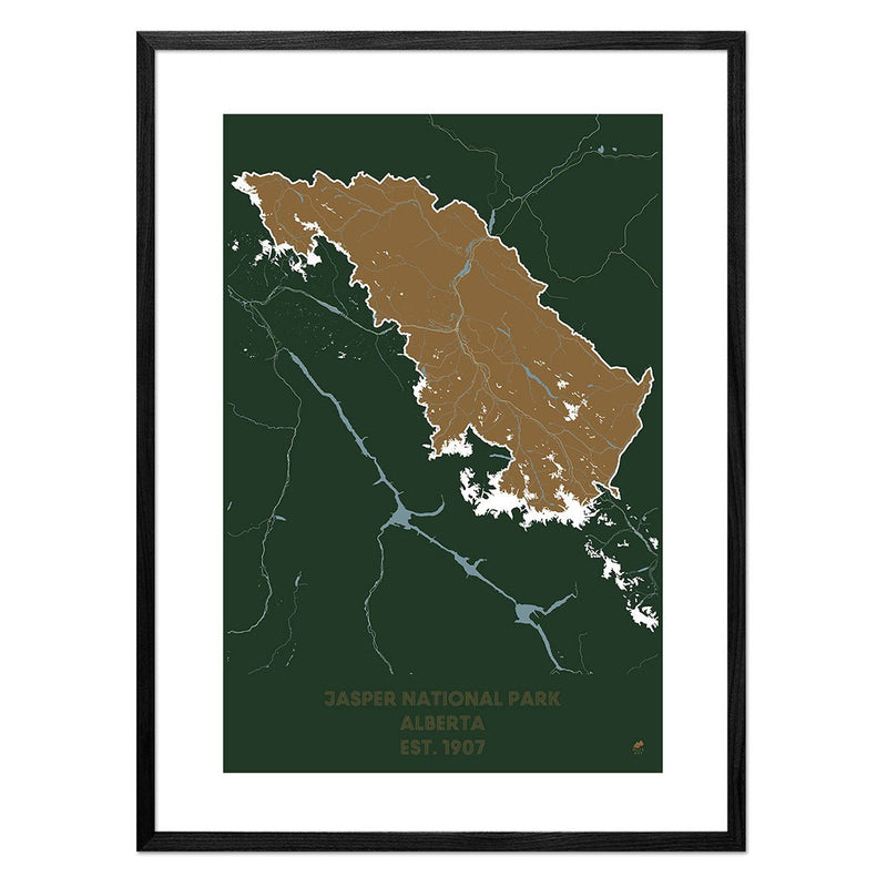 Jasper National Park Map - Muir Way - National Park