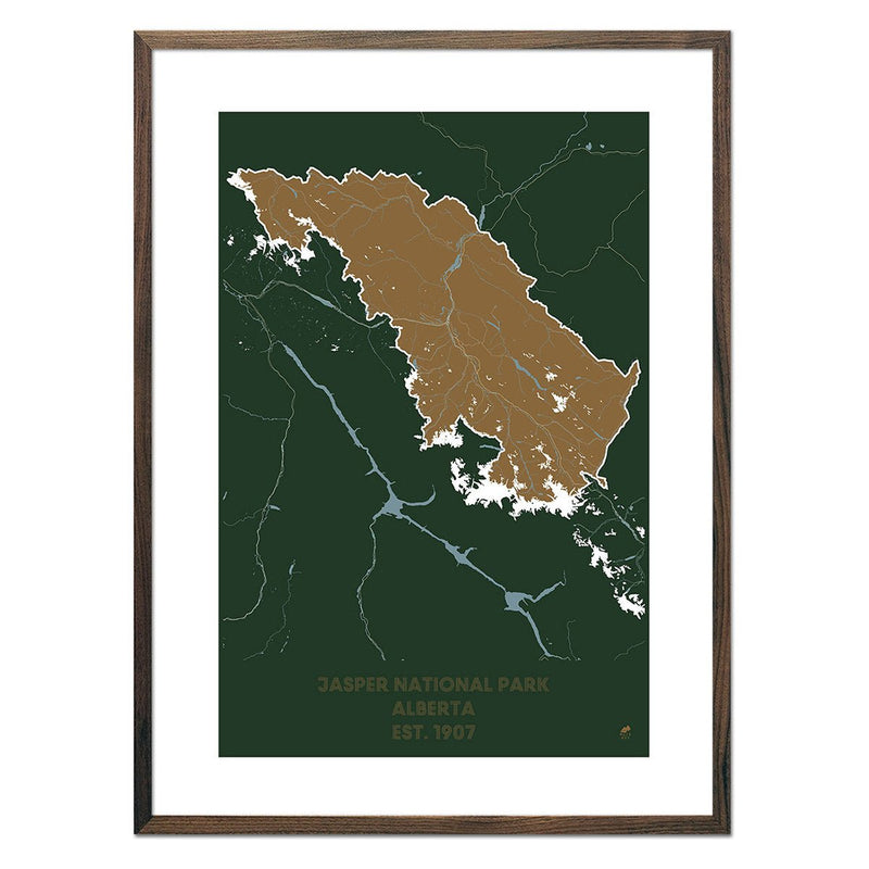Jasper National Park Map - Muir Way - National Park