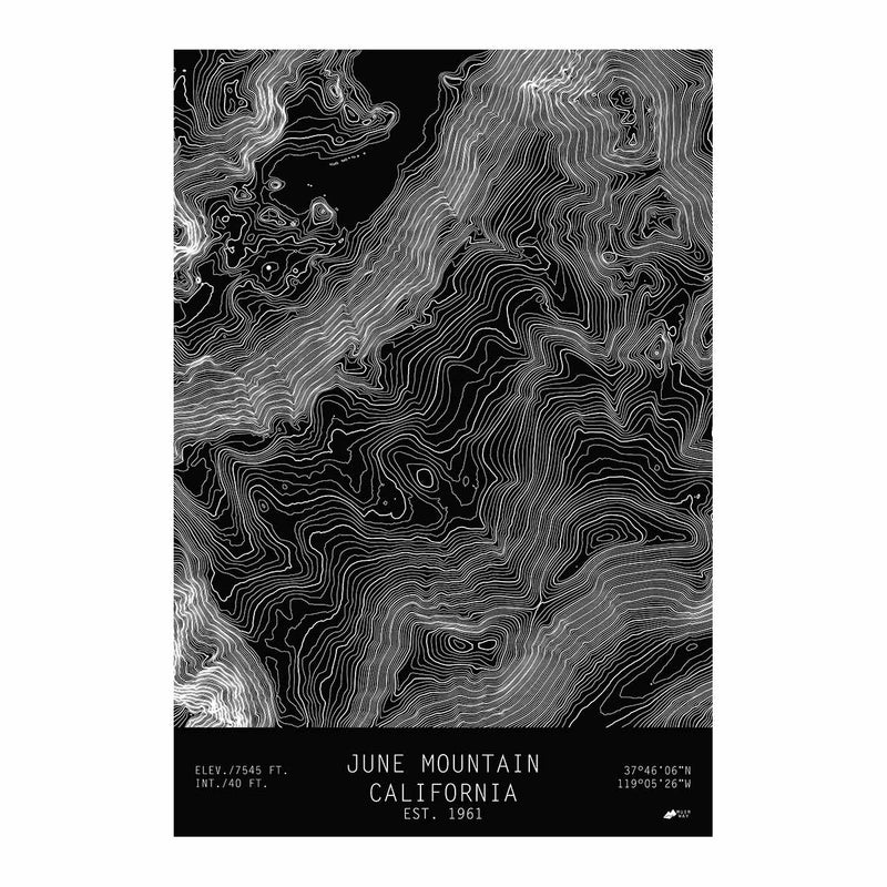 June Mountain, California - Muir Way - TOPO Series