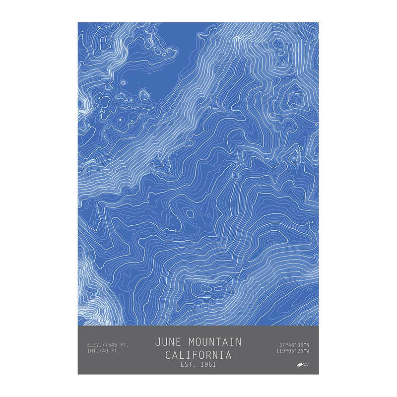 June Mountain, California - Muir Way - TOPO Series