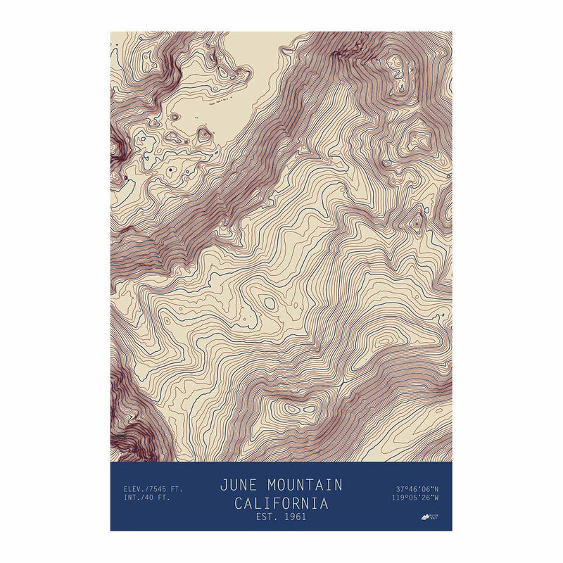 June Mountain, California - Muir Way - TOPO Series