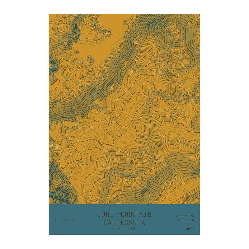 June Mountain, California - Muir Way - TOPO Series