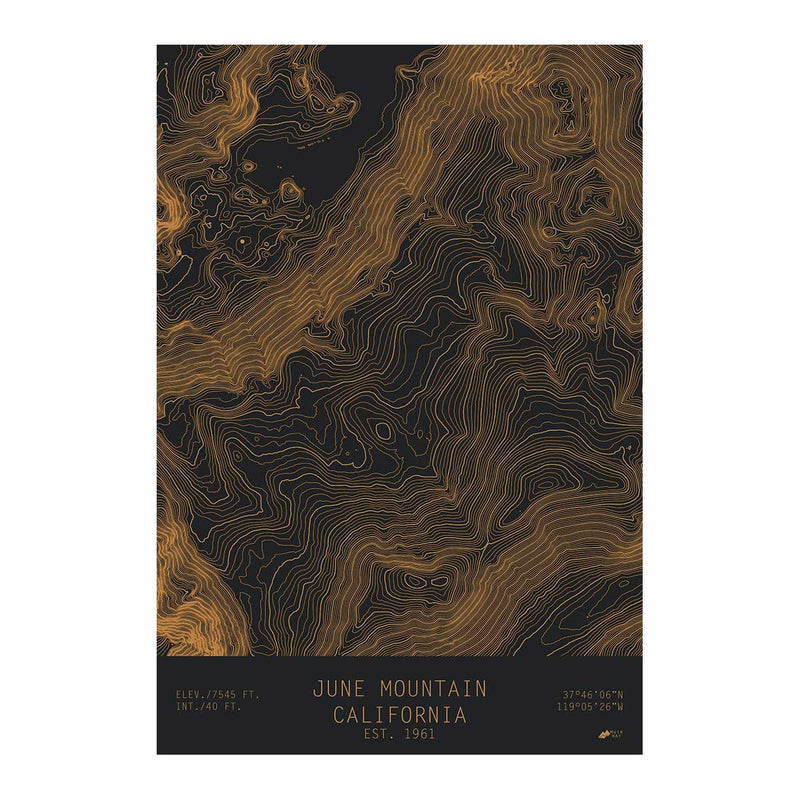 June Mountain, California - Muir Way - TOPO Series