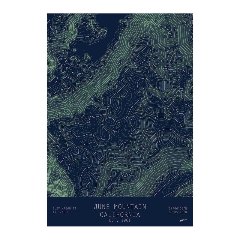 June Mountain, California - Muir Way - TOPO Series