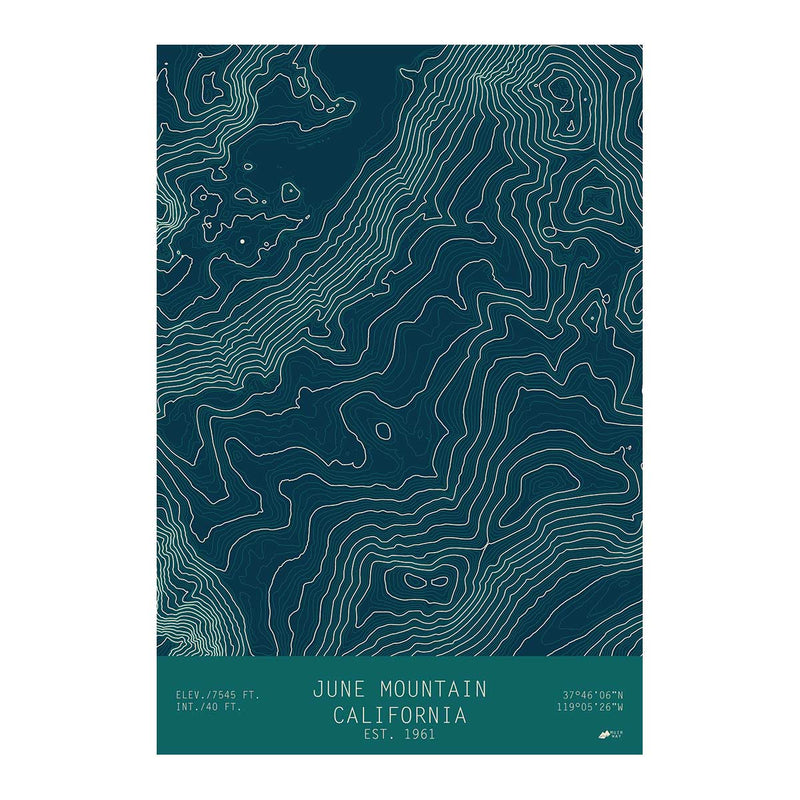 June Mountain, California - Muir Way - TOPO Series