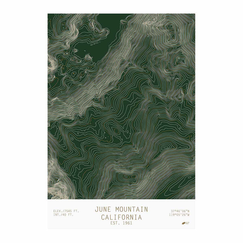 June Mountain, California - Muir Way - TOPO Series