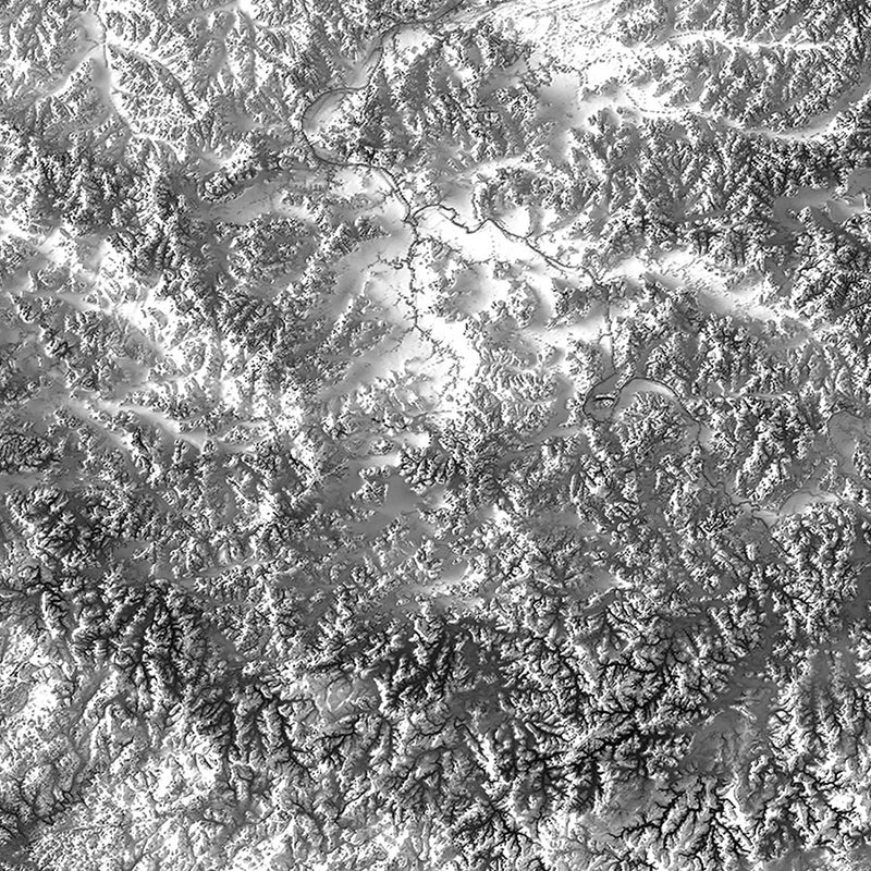 Kentucky Elevation Map - Muir Way - Elevation