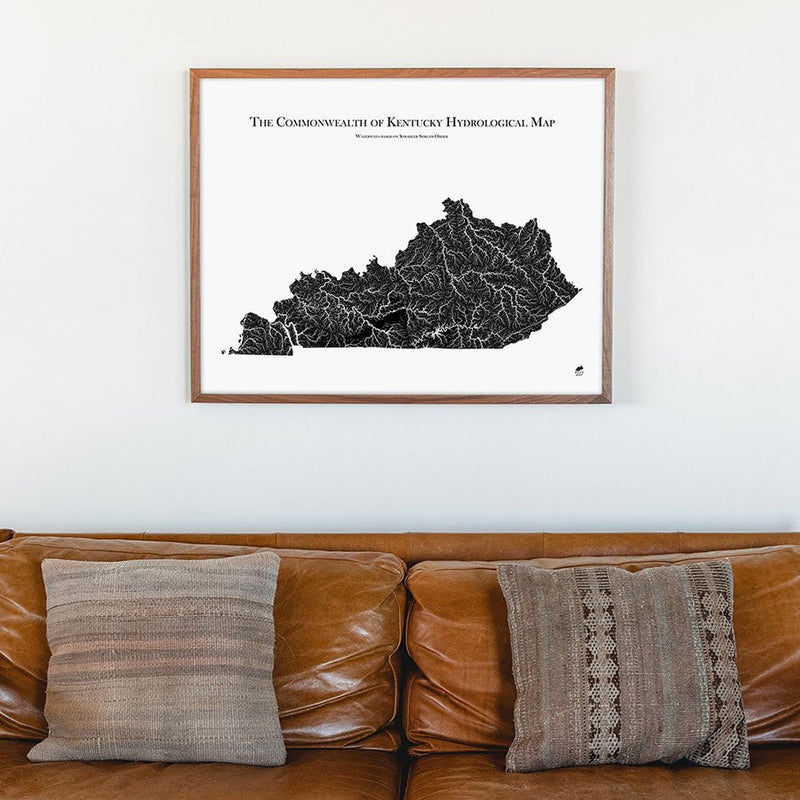 Kentucky Hydrological Map - Muir Way - Hydrology