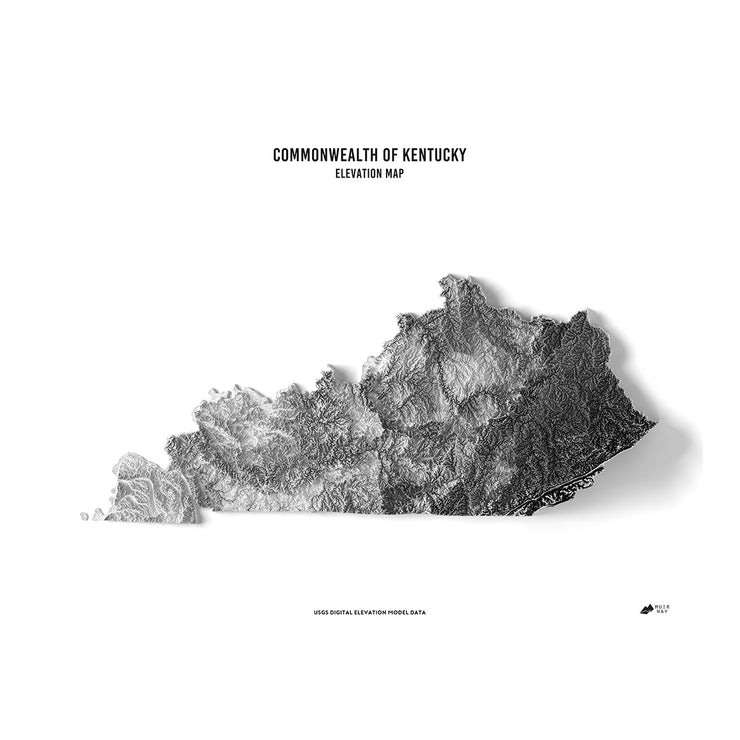 Kentucky Elevation Map Muir Way