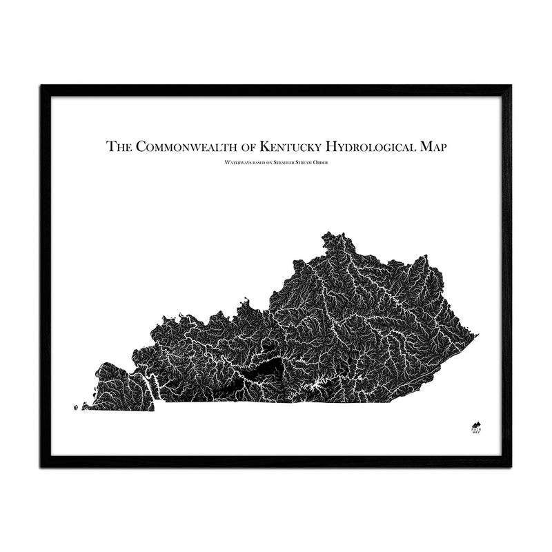Kentucky Hydrological Map - Muir Way - Hydrology