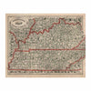 Kentucky and Tennessee 1883 Map