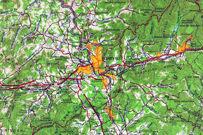 Vintage Knoxville, TN Map - USGS 1966 - Muir Way - Vintage Map
