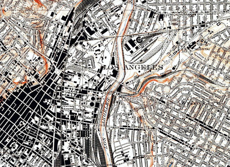 Los Angeles, CA 1931 USGS Map - Muir Way - Vintage Map