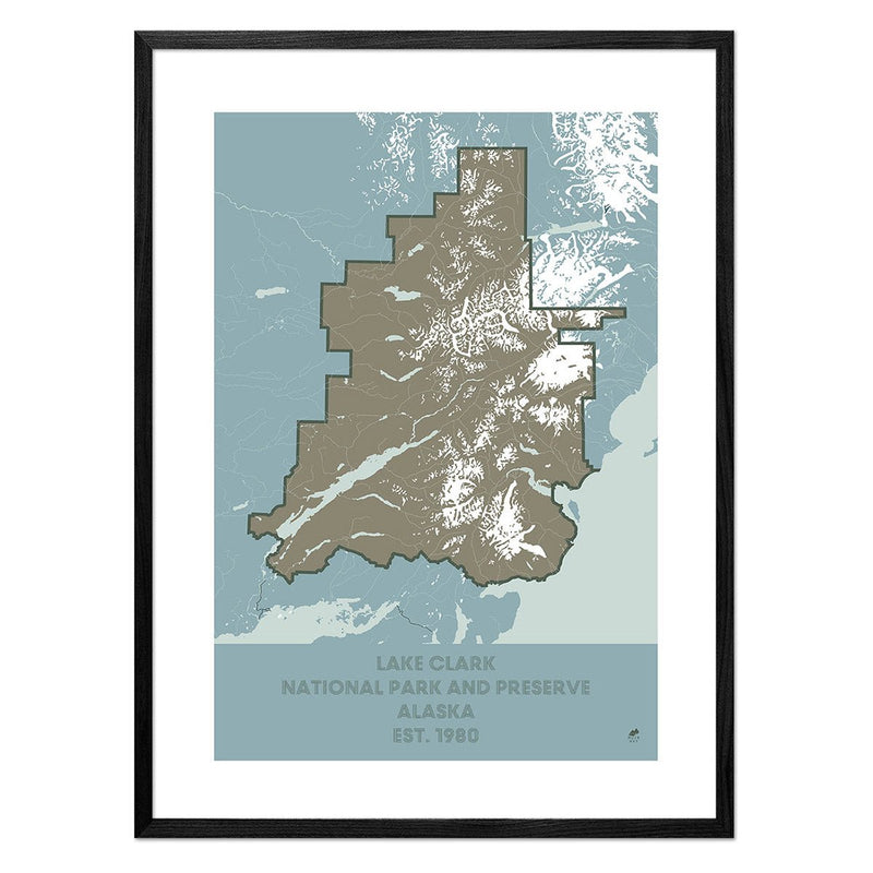 Lake Clark National Park and Preserve Map - Muir Way - National Park