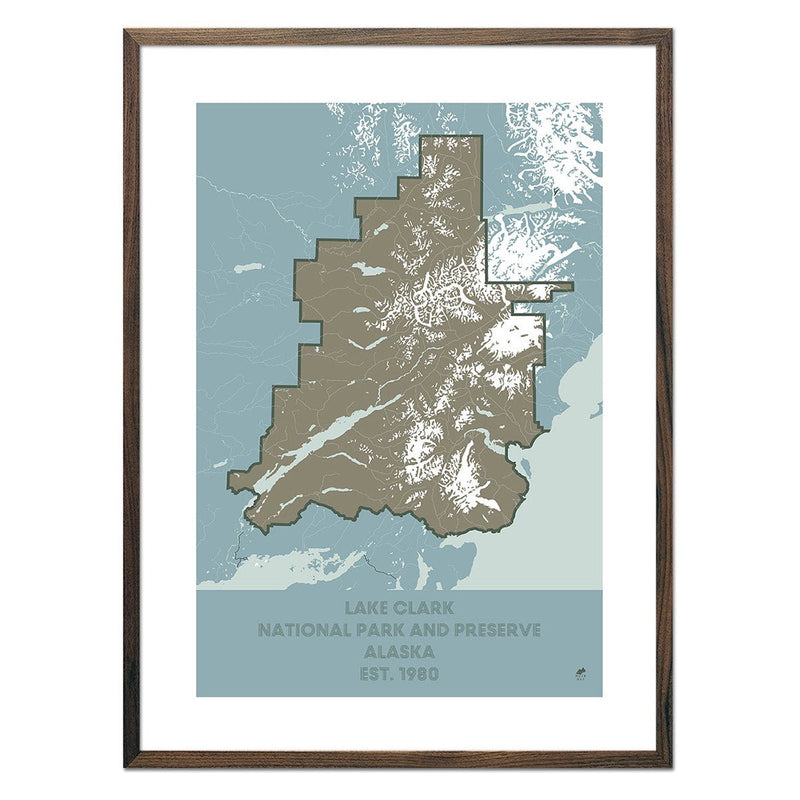 Lake Clark National Park and Preserve Map - Muir Way - National Park
